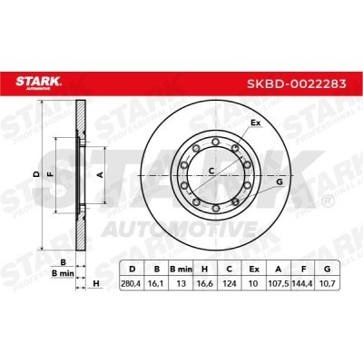 Bremsscheibe Stark SKBD-0022283 SKBD-0022283 - foto 5