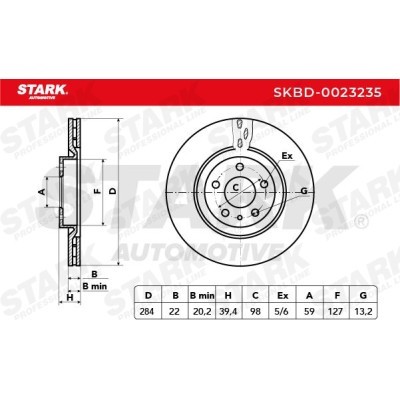 Bremsscheibe Stark SKBD-0023235 SKBD-0023235 - foto 5