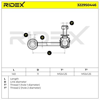 Stabilisator Stange RIDEX 3229S0446 3229S0446 - foto 6
