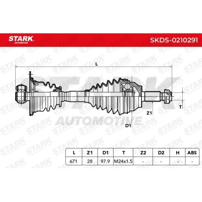 Antriebswelle Stark SKDS-0210291 SKDS-0210291 - foto 5