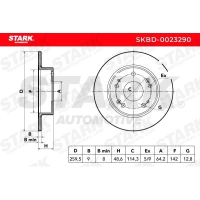 Bremsscheibe Stark SKBD-0023290 SKBD-0023290 - foto 3