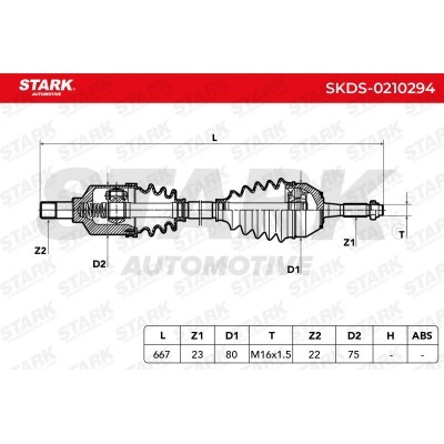 Antriebswelle Stark SKDS-0210294 SKDS-0210294 - foto 7