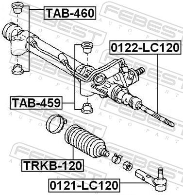 Lagerung Lenkgetriebe FEBEST TAB-459 TAB-459 - foto 2
