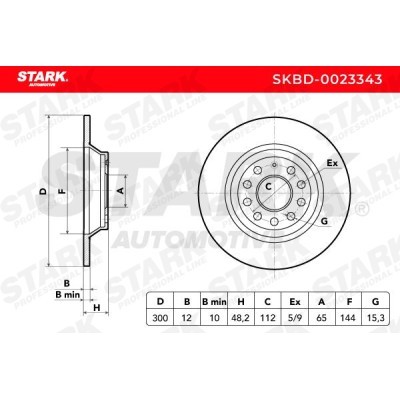 Bremsscheibe Stark SKBD-0023343 SKBD-0023343 - foto 4