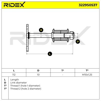 Stabilisator Stange RIDEX 3229S0537 3229S0537 - foto 5