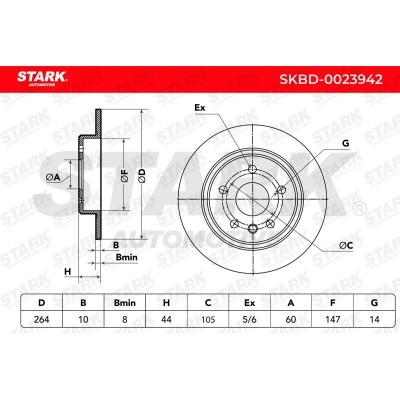 Bremsscheibe Stark SKBD-0023942 SKBD-0023942 - foto 7