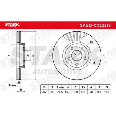 Bremsscheibe Stark SKBD-0022315 SKBD-0022315 - foto 4