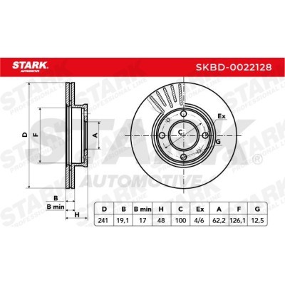 Bremsscheibe Stark SKBD-0022128 SKBD-0022128 - foto 5