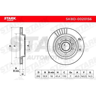Bremsscheibe Stark SKBD-0020156 SKBD-0020156 - foto 5