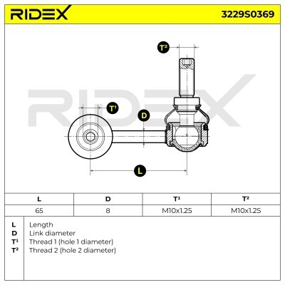 Stabilisator Stange RIDEX 3229S0369 3229S0369 - foto 5