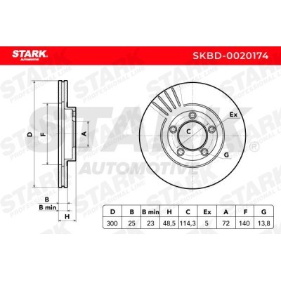 Bremsscheibe Stark SKBD-0020174 SKBD-0020174 - foto 7