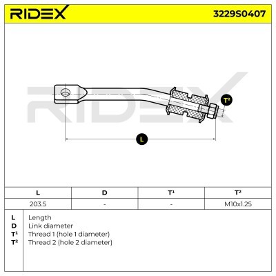 Stabilisator Stange RIDEX 3229S0407 3229S0407 - foto 5