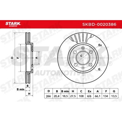 Bremsscheibe Stark SKBD-0020386 SKBD-0020386 - foto 7