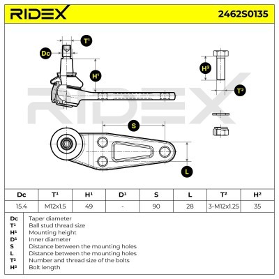 Traggelenk RIDEX 2462S0135 2462S0135 - foto 4