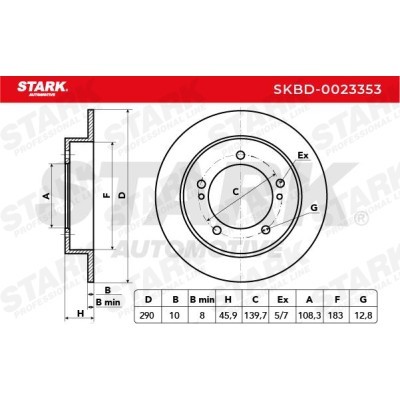 Bremsscheibe Stark SKBD-0023353 SKBD-0023353 - foto 5