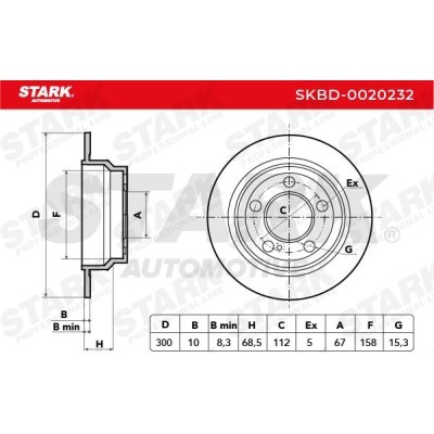 Bremsscheibe Stark SKBD-0020232 SKBD-0020232 - foto 3