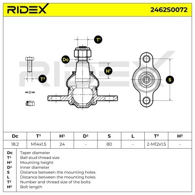 Traggelenk RIDEX 2462S0072 2462S0072 - foto 6