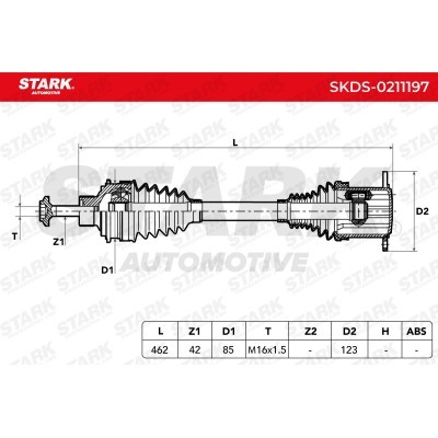 Antriebswelle Stark SKDS-0211197 SKDS-0211197 - foto 3