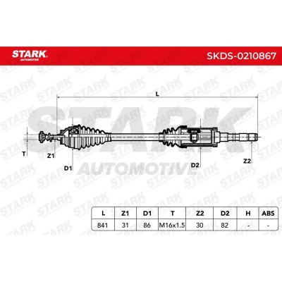Antriebswelle Stark SKDS-0210867 SKDS-0210867 - foto 3