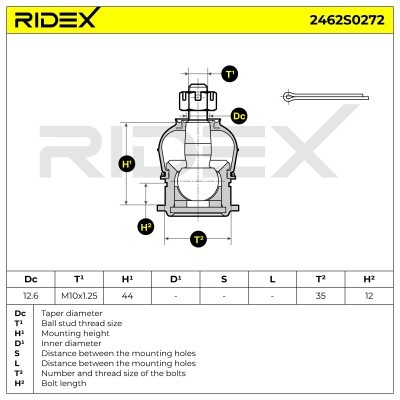 Traggelenk RIDEX 2462S0272 2462S0272 - foto 5