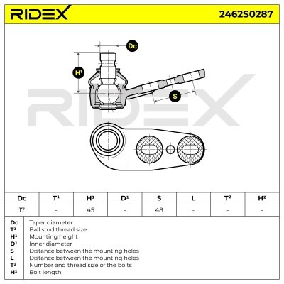 Traggelenk RIDEX 2462S0287 2462S0287 - foto 5