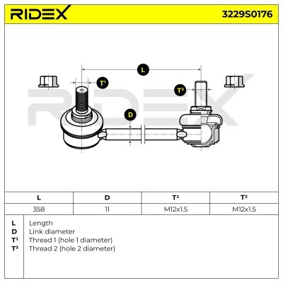 Stabilisator Stange RIDEX 3229S0176 3229S0176 - foto 9