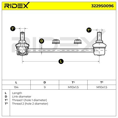 Stabilisator Stange RIDEX 3229S0096 3229S0096 - foto 4