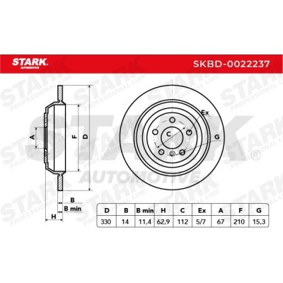 Bremsscheibe Stark SKBD-0022237 SKBD-0022237 - foto 8