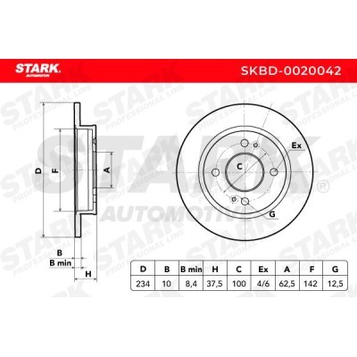 Bremsscheibe Stark SKBD-0020042 SKBD-0020042 - foto 5