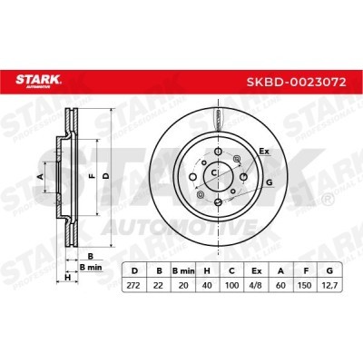 Bremsscheibe Stark SKBD-0023072 SKBD-0023072 - foto 5