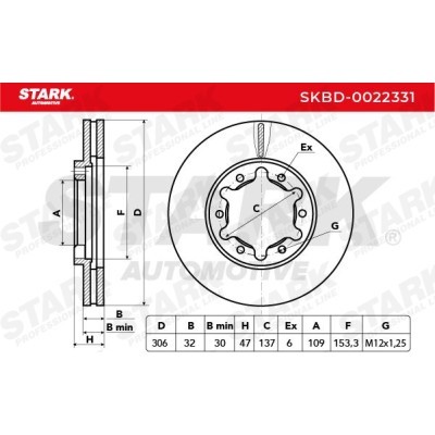 Bremsscheibe Stark SKBD-0022331 SKBD-0022331 - foto 5