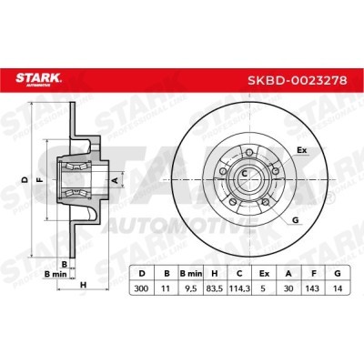 Bremsscheibe Stark SKBD-0023278 SKBD-0023278 - foto 5