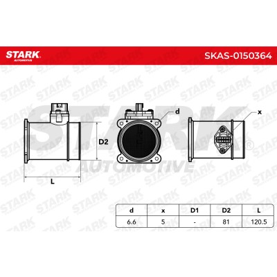 Luftmassenmesser Stark SKAS-0150364 SKAS-0150364 - foto 6