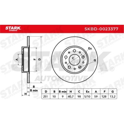 Bremsscheibe Stark SKBD-0023377 SKBD-0023377 - foto 3