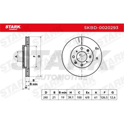 Bremsscheibe Stark SKBD-0020293 SKBD-0020293 - foto 5