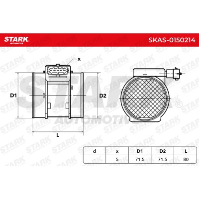 Luftmassenmesser Stark SKAS-0150214 SKAS-0150214 - foto 5