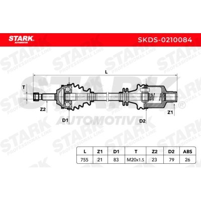 Antriebswelle Stark SKDS-0210084 SKDS-0210084 - foto 6