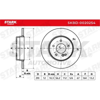 Bremsscheibe Stark SKBD-0020254 SKBD-0020254 - foto 5