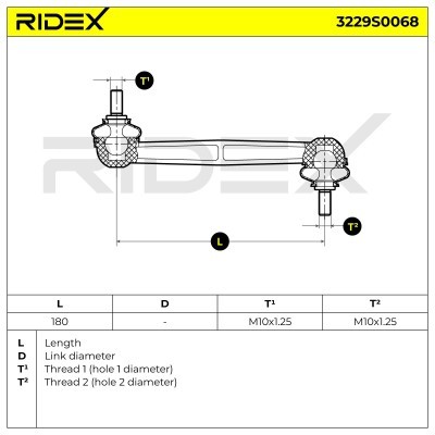 Stabilisator Stange RIDEX 3229S0068 3229S0068 - foto 7
