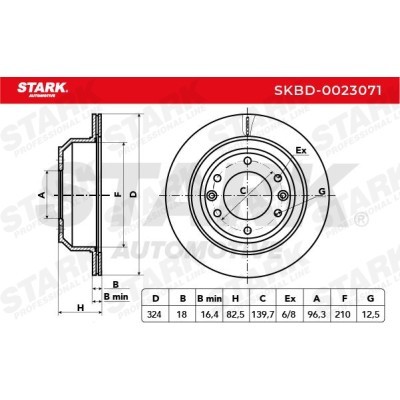 Bremsscheibe Stark SKBD-0023071 SKBD-0023071 - foto 3