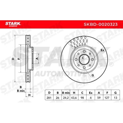 Bremsscheibe Stark SKBD-0020323 SKBD-0020323 - foto 5