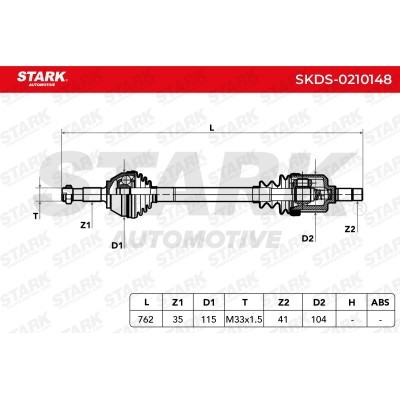 Antriebswelle Stark SKDS-0210148 SKDS-0210148 - foto 6