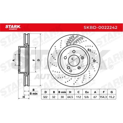Bremsscheibe Stark SKBD-0022242 SKBD-0022242 - foto 5
