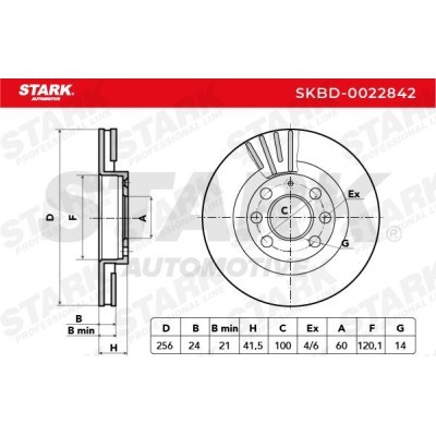 Bremsscheibe Stark SKBD-0022842 SKBD-0022842 - foto 4