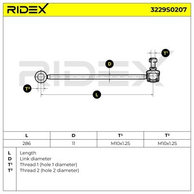Stabilisator Stange RIDEX 3229S0207 3229S0207 - foto 10