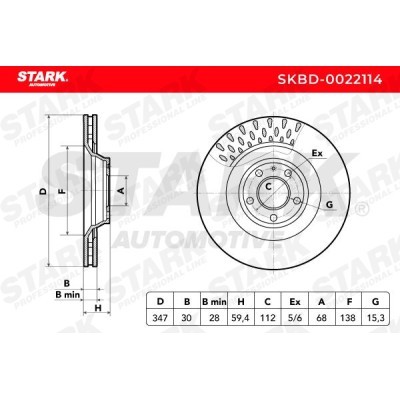 Bremsscheibe Stark SKBD-0022114 SKBD-0022114 - foto 7
