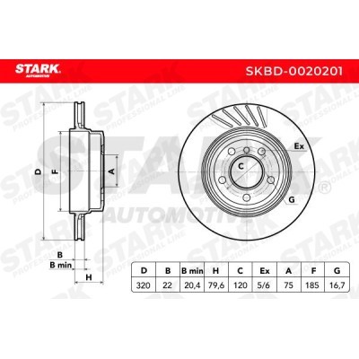 Bremsscheibe Stark SKBD-0020201 SKBD-0020201 - foto 6