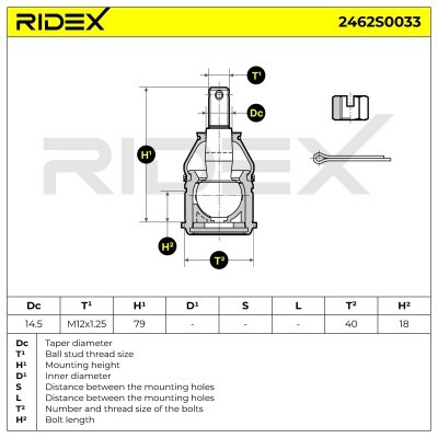Traggelenk RIDEX 2462S0033 2462S0033 - foto 6