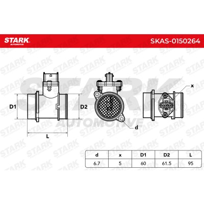 Luftmassenmesser Stark SKAS-0150264 SKAS-0150264 - foto 5
