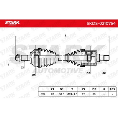 Antriebswelle Stark SKDS-0210754 SKDS-0210754 - foto 7